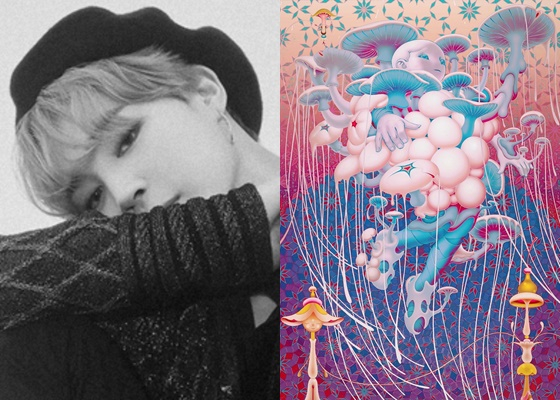방탄소년단 지민(BTS JIMIN)과 제임스 진의 작품 '샹피뇽'