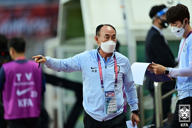 김학범 올림픽축구대표팀 감독. /사진=대한축구협회