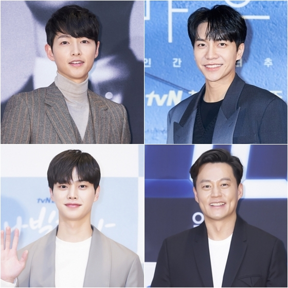 송중기(왼쪽위부터 시계방향), 이승기, 이서진, 송강 /사진제공=CJ ENM