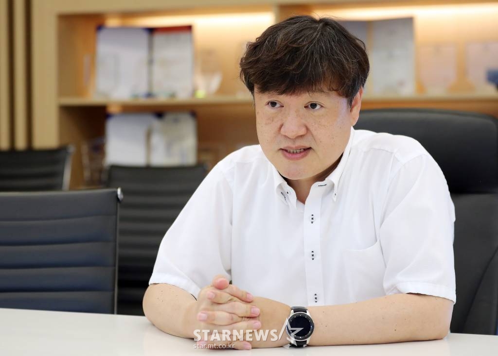 스카이TV 오광훈 방송본부장 /사진=김창현 기자 chmt@