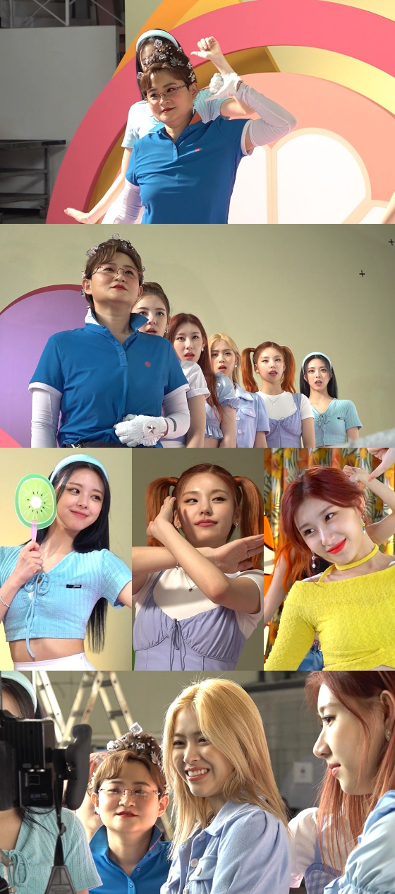 MBC '전지적 참견 시점'에서 둘째이모 김다비와 있지의 뮤직비디오 촬영장이 공개된다./사진=MBC '전지적 참견 시점'