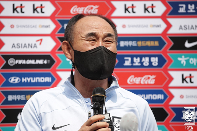 김학범 올림픽축구대표팀 감독. /사진=대한축구협회