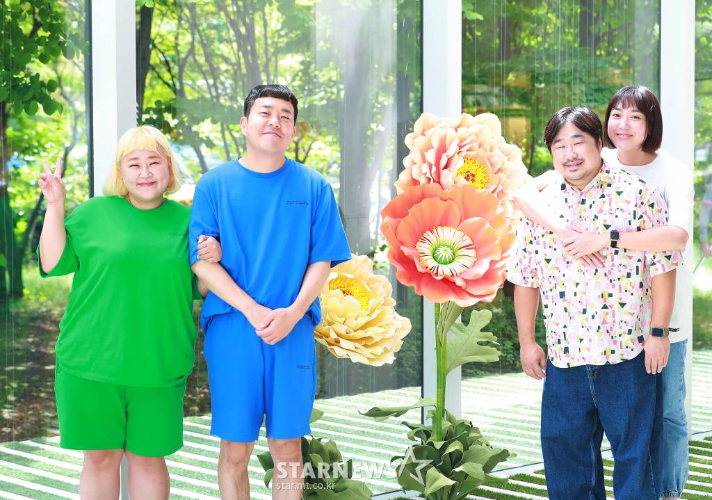 2021.07.06 코미디 빅리그 슈퍼차부부 4인 홍윤화 김민기 강재준 이은형 인터뷰 /사진=이동훈 기자 photoguy@