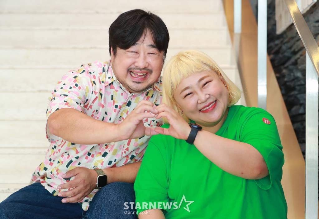 2021.07.06 코미디 빅리그 슈퍼차부부 4인 홍윤화 김민기 강재준 이은형 인터뷰 /사진=이동훈 기자 photoguy@