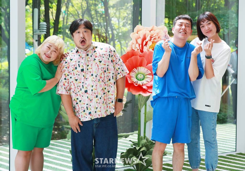 2021.07.06 코미디 빅리그 슈퍼차부부 4인 홍윤화 김민기 강재준 이은형 인터뷰 /사진=이동훈 기자 photoguy@