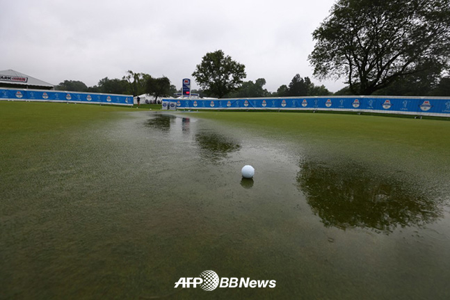 폭우로 중단된 뒤 결국 4라운드가 취소된 LPGA 마라톤 클래식. /AFPBBNews=뉴스1