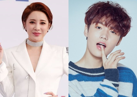 서인영(왼쪽), 트레저 도영 /사진=김휘선 기자, YG엔터테인먼트 제공