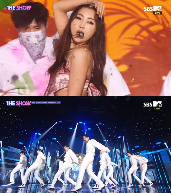 /사진= SBS MTV '더쇼' 방송 화면