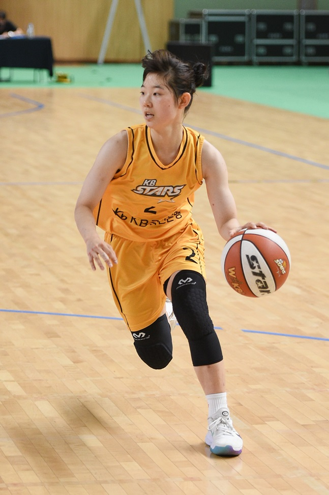 21점을 만들며 팀 승리를 이끈 허예은. /사진=WKBL 제공