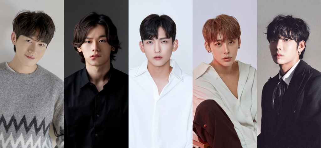 '플로리다 반점'에 출연하는 유환, 차우민, 문강혁, 제제, 준/사진=무빙픽쳐스