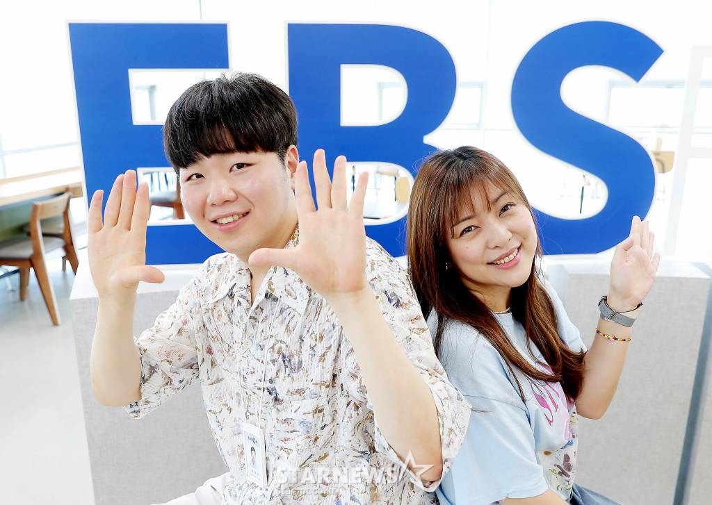 EBS '딩동댕 대학교'·'자이언트 펭TV' 이슬예나PD, 박재영PD /사진=김창현 기자 chmt@