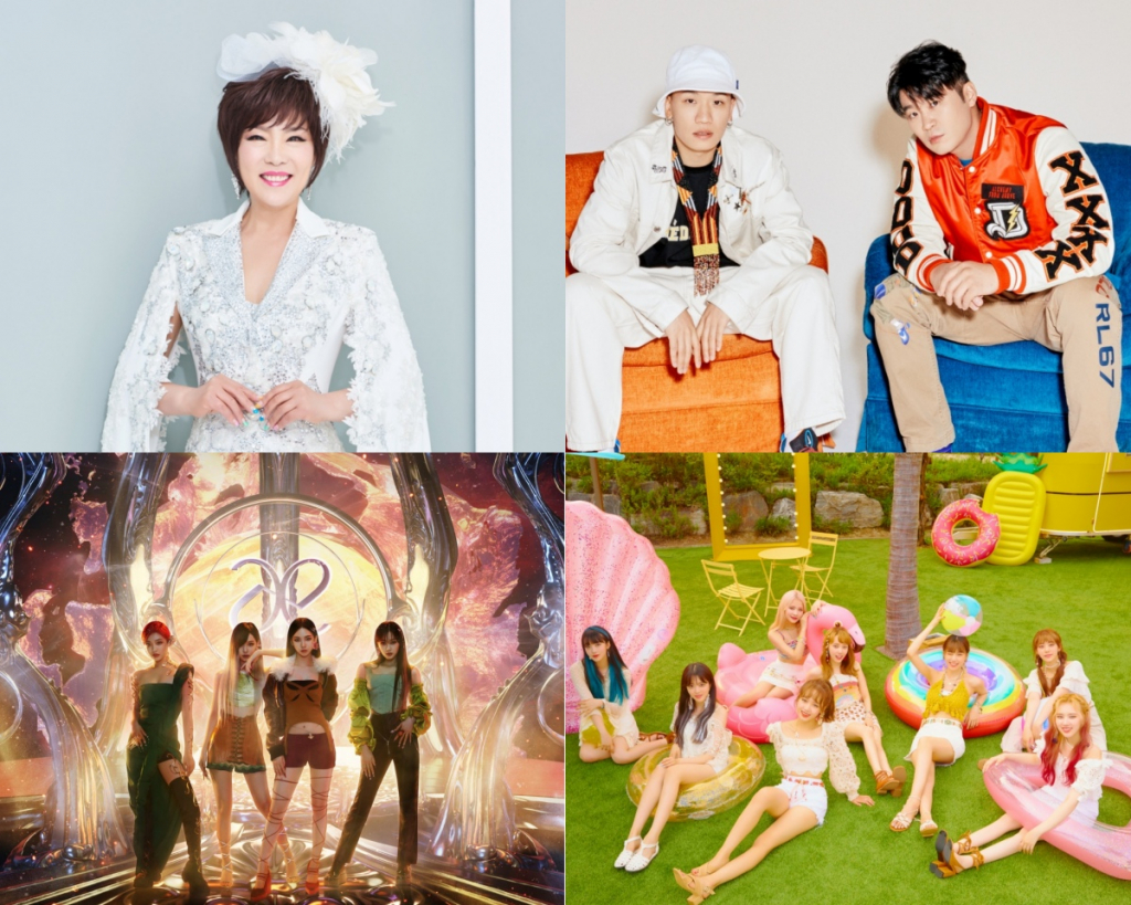 /사진제공=KBS, SM엔터테인먼트, 판타지오 뮤직, 상연기획, 아메바컬쳐