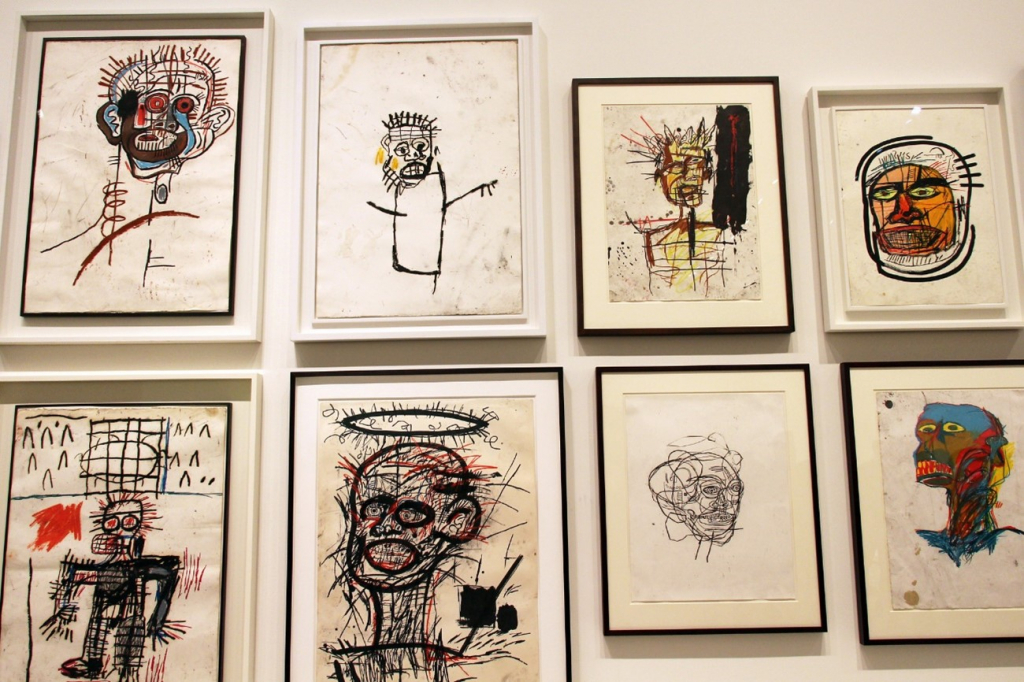 바스키아(Jean-Michel Basquiat)의 드로잉 작품들. 루이 비통 재단 미술관(Foundation Louis Vuitton), Paris, 2018. 사진제공= Fred Romero via Flickr/Creative Commons.