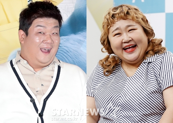 유민상, 홍윤화가 제9회 '부산국제코미디페스티벌' 개막공연 MC를 맡았다./사진=김창현 기자 chmt@(사진 왼쪽), 김휘선 기자 hwijpg@