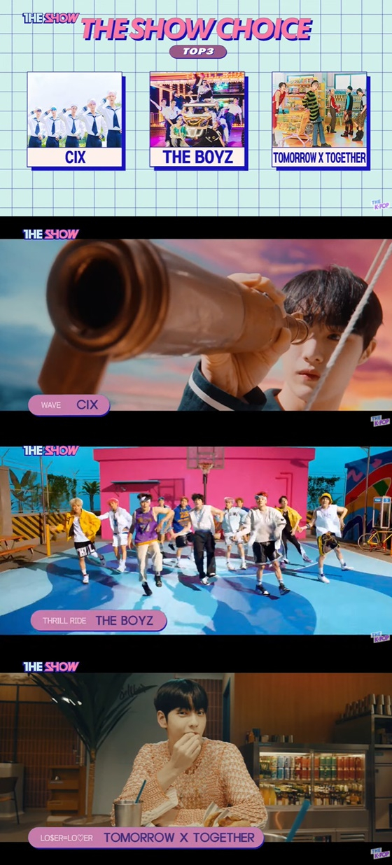/사진=SBS MTV, SBS FiL '더쇼' 방송화면 캡처