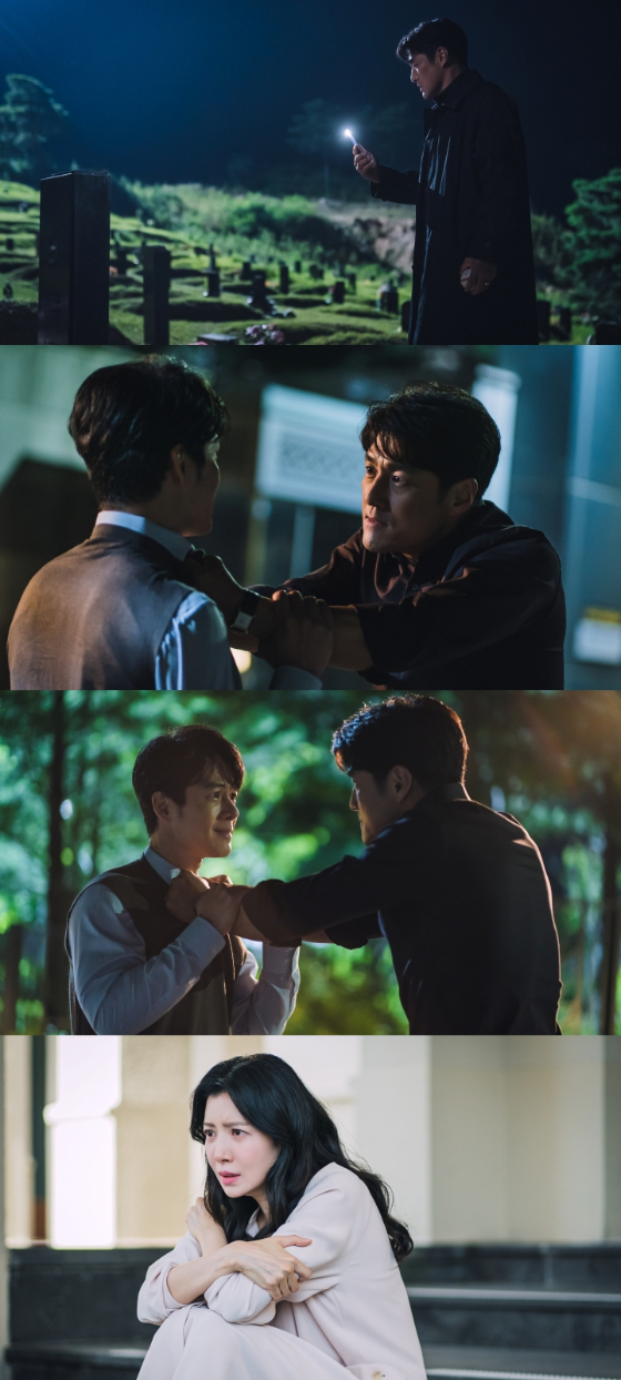 tvN 수목드라마 '더 로드 : 1의 비극'에서 지진희가 윤세의 비밀을 알게 될지 이목이 쏠리고 있다./사진제공=tvN