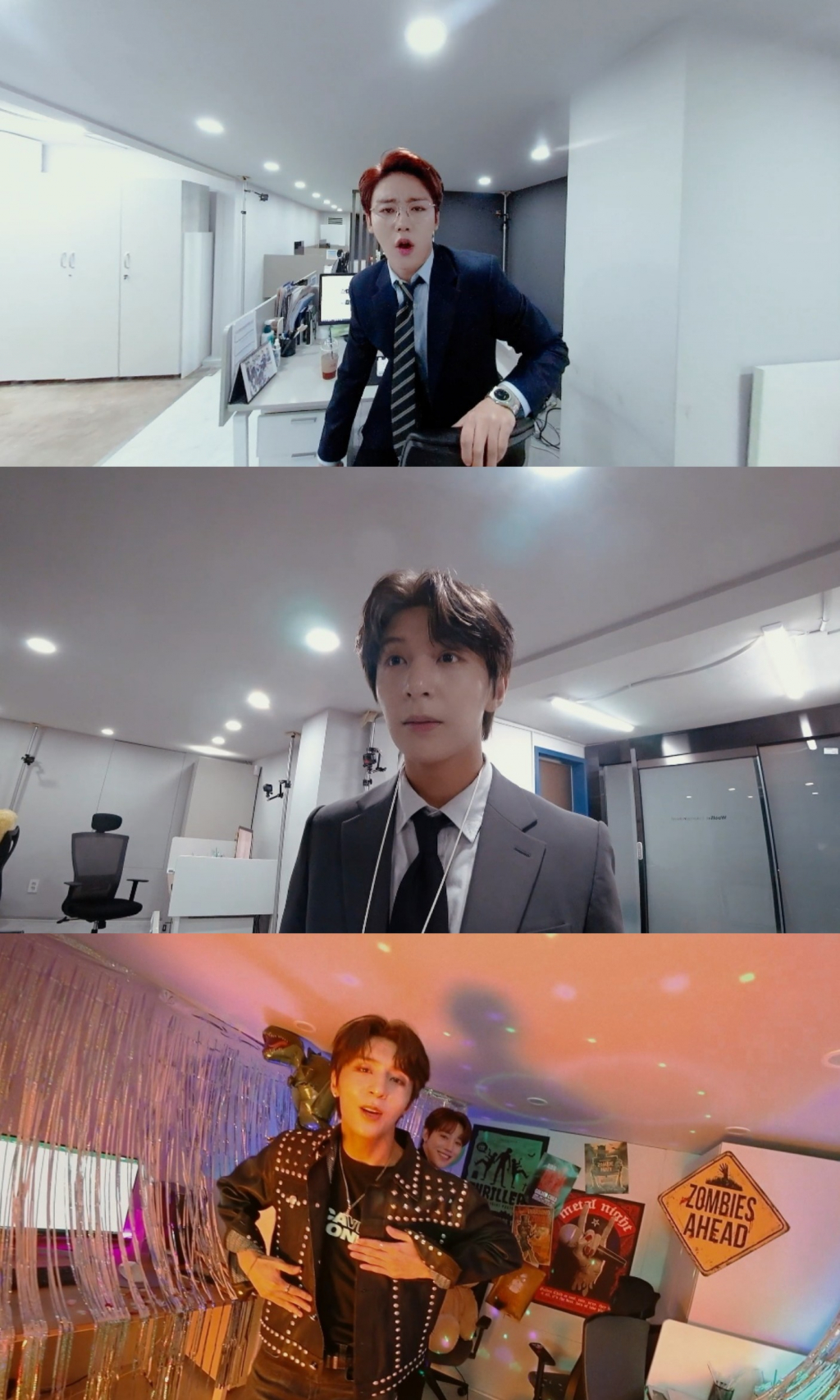 골든차일드 정규 2집 '게임 체인저(GAME CHANGER)'에 수록된 와이와 이장준의 유닛곡 '팝핀(POPPIN')' 뮤직비디오 티저 캡처