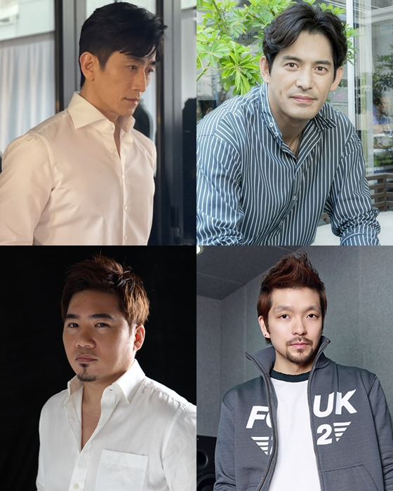 경일대학교 K-컬쳐엔터테인먼트 학부 교수를 맡은 차인표(사진 왼쪽 위부터 시계방향으로), 오지호, 장용진, 김조한/사진제공=경일대학교
