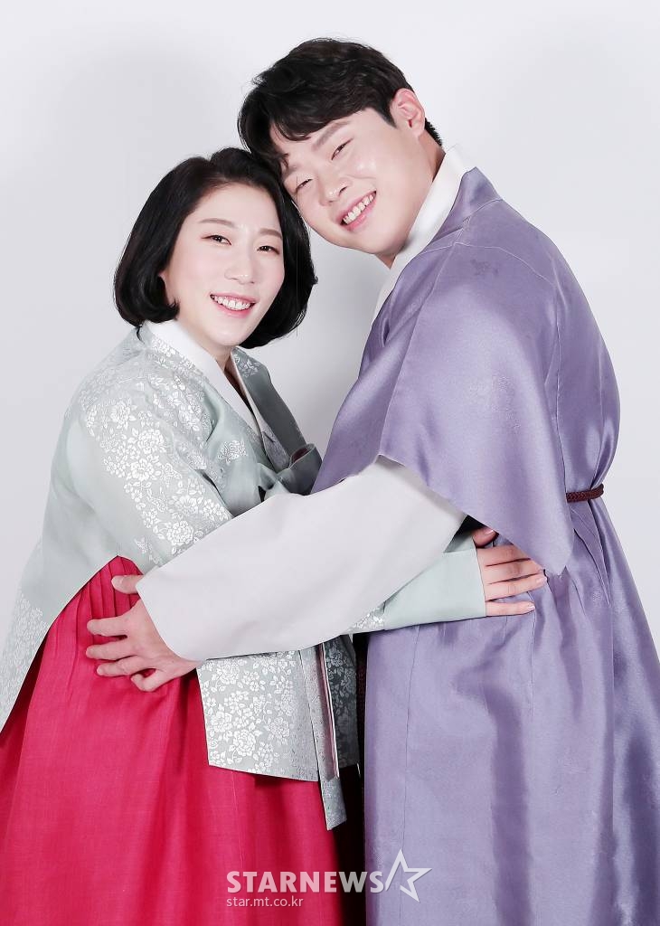 김영희-윤승열 부부 설날 한복 인터뷰 /사진=김창현 기자 chmt@