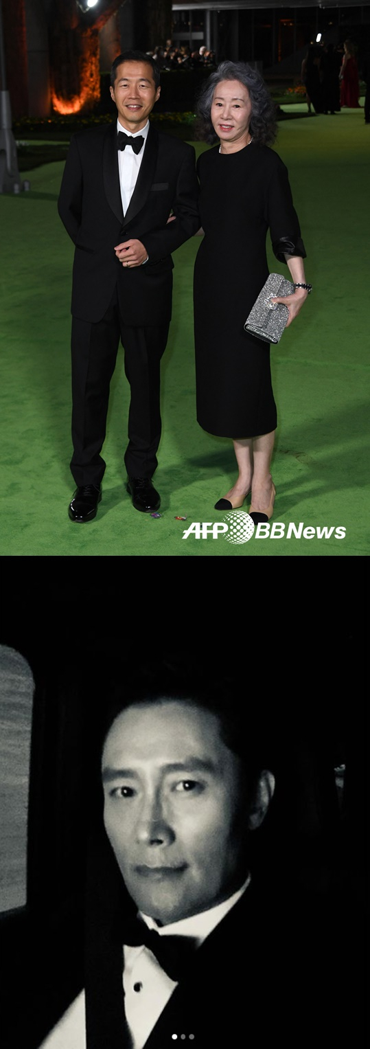 정이삭 감독과 윤여정(위), 배우 이병헌 /AFPBBNews=뉴스1, 인스타그램