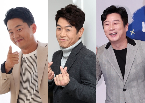 KBS 2TV 새 코미디 서바이벌 '개승자(들)'에 출연하는 김준호, 김대희, 이수근./사진=김휘선 기자 hwijpg@(사진 맨 왼쪽부터), 임성균 기자 tjdrbs23@, 김창현 기자 chmt@