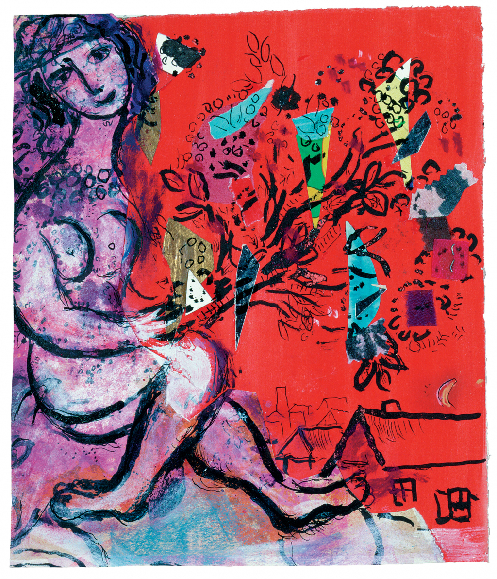 마르크 샤갈(Marc Chagall), '보라색 누드(Purple Nude)', 1967. 사진제공= cea+ via Flickr/Creative Commons.