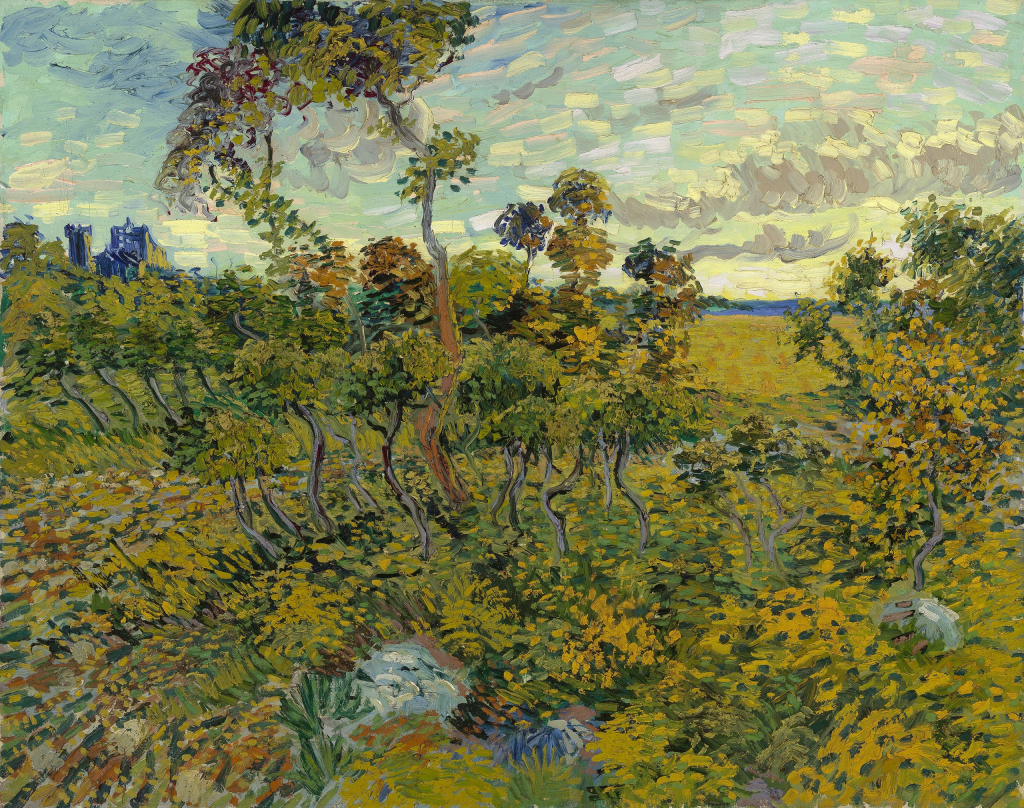 빈센트 반 고흐(Vincent van Gogh), '몽마주르의 석양(Sunset at Montmajour)', 1888. 사진제공= Uncle Alf via Wikimedia Commons/Public Domain.