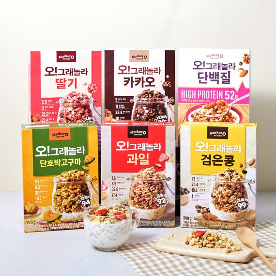 오리온 마켓오 네이처 오!그래놀라 6종 리뉴얼 제품