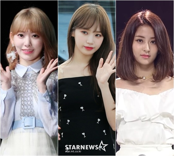 미야와키 사쿠라, 김채원, 허윤진 /사진=스타뉴스, 엠넷