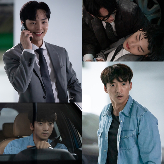 KBS 2TV 수목드라마 '달리와 감자탕'에서 김민재가 쓰러진 모습이 공개됐다./사진제공=몬스터유니온, 코퍼스코리아