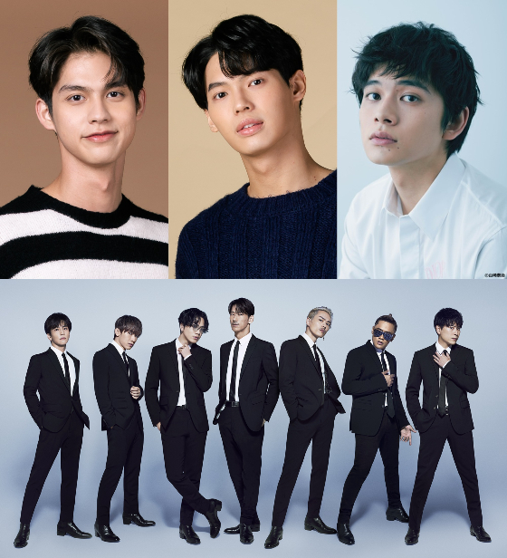 '2021 Asia Artist Awards'(2021 아시아아티스트어워즈)에 태국 배우 와치라윗 치와아이리, 메타윈 오파이암카천, 일본 그룹 산다이메 제이소울 브라더스 프롬 에그자일 트라이브, 배우이자 가수 키타무라 타쿠미가 온라인으로 참석한다./사진제공: LDH JAPAN(산다이메 제이소울 브라더스 프롬 에그자일 트라이브), STARDUST PROMOTION Inc.(키타무라 타쿠미), GMMTV Company Limited(와치라윗 치와아이리, 메타윈 오파이암카천)