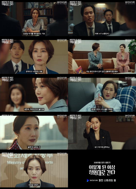 웨이브(wavve) 오리지널 드라마 '이렇게 된 이상 청와대로 간다'의 김성령, 배해선./사진제공=웨이브(wavve)