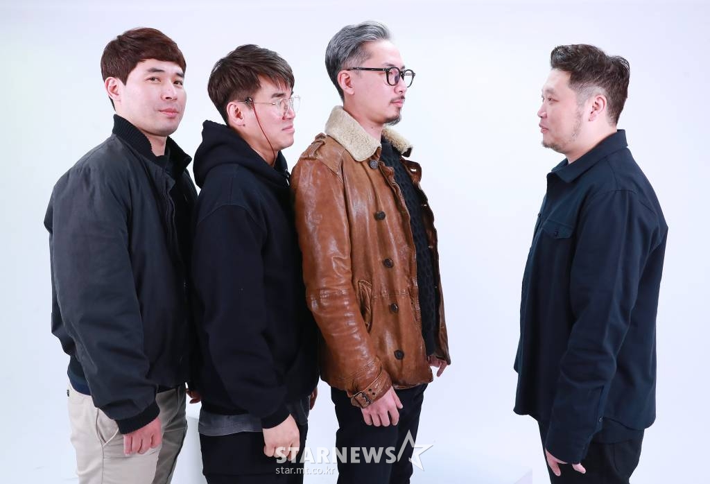 2021.11.18 밴드 밀크티즈 인터뷰 (김경태 김병욱 신조하랑 홍원기 왼쪽부터) /사진=이동훈 기자 photoguy@