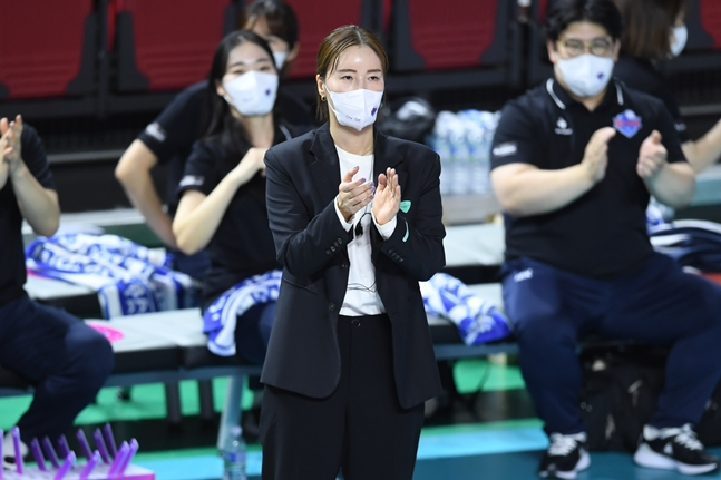 김사니 IBK기업은행 감독대행./사진=KOVO