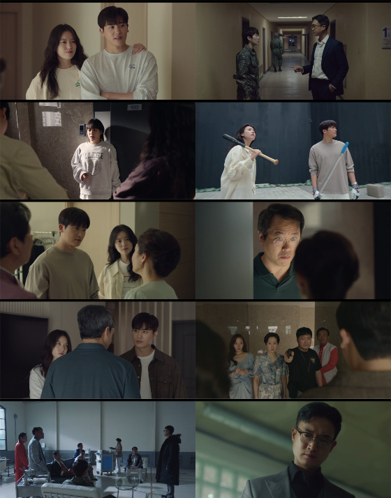티빙 오리지널 '해피니스'에서 한효주, 박형식이 격리 위기에 처했다./사진=티빙 오리지널 '해피니스' 8회 방송 화면 캡처