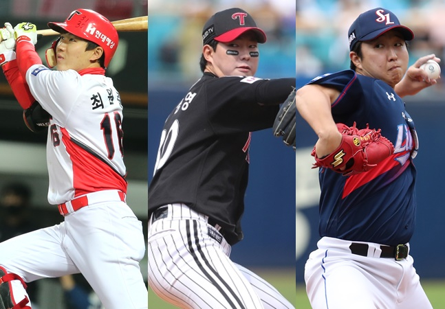상무에 최종 합격한 KIA 최원준-LG 이상영-삼성 최채흥(왼쪽부터). /사진=KIA,뉴스1,삼성