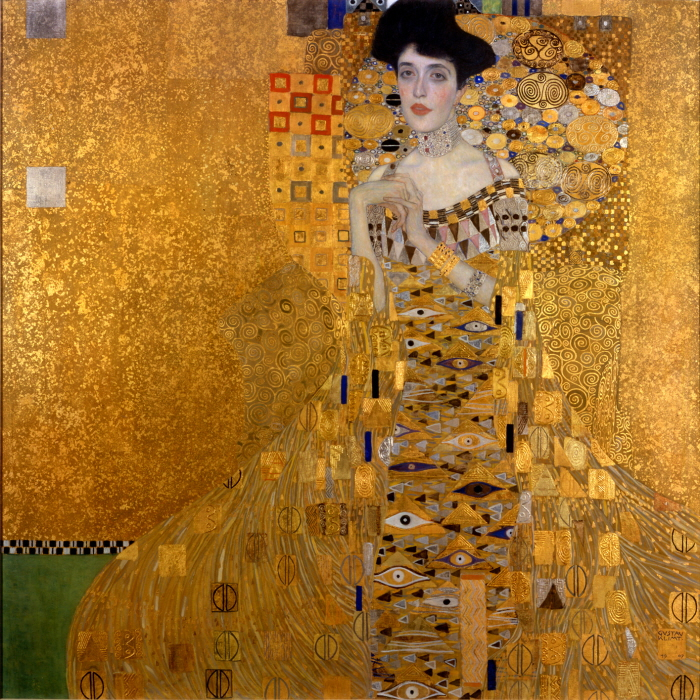 구스타프 클림트(Gustav Klimt), '아델레 블로흐-바우어의 초상 I(Portrait of Adele Bloch-Bauer I)', Neue Galerie, New York, 1907. 사진제공= Aavindraa via Wikimedia Commons/Public Domain.
