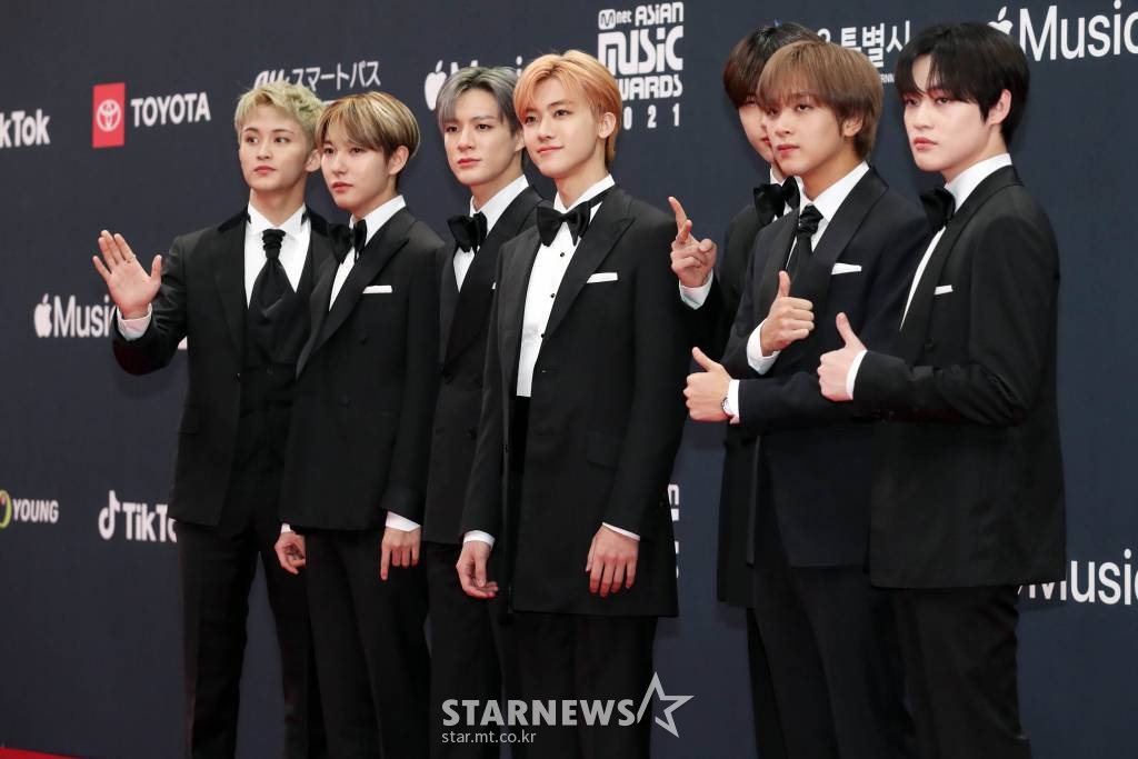 그룹 NCT DREAM이 11일 오후 경기도 파주시 CJ ENM 스튜디오 센터에서 진행되는 World’s No.1 K-POP 음악 시상식 ‘2021Mnet ASIAN MUSIC AWARDS (2021 MAMA)’ 레드카펫을 밟고 입장하고 있다. 2021.12.11 /사진=임성균 기자 tjdrbs23@