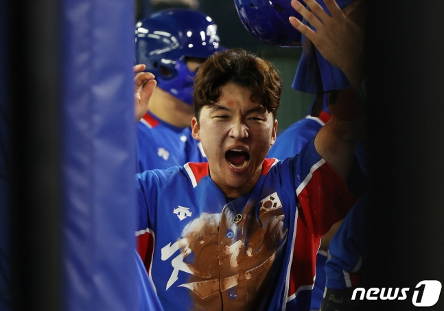 2020 도쿄 올림픽 한일전에서 활약하는 박해민. /사진=뉴스1