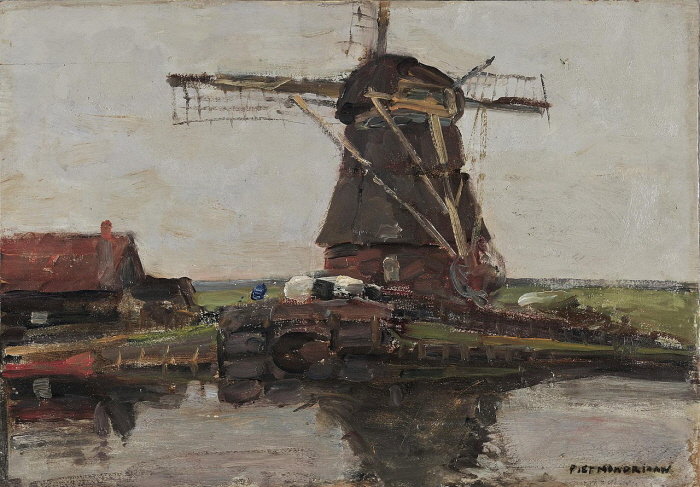 피에트 몬드리안(Piet Mondrian), '풍차와 여름 별장(Stammer Mill with Summer House)', National Gallery of Athens, 1905.  사진제공= Netherlands Institute for Art History via Wikimedia Commons/Public Domain.