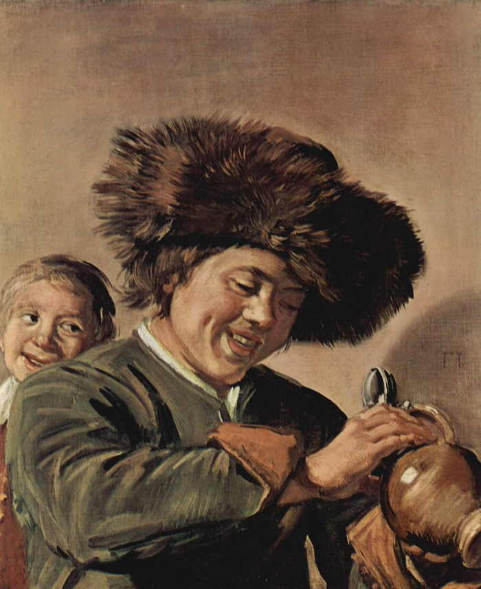 프란스 할스(Frans Hals), '맥주잔을 들고 웃는 두 소년(Two Laughing Boys with a Beer Mug)', ca. 1626-1627.  사진제공= The Yorck Project via Wikimedia Commons/Public Domain.