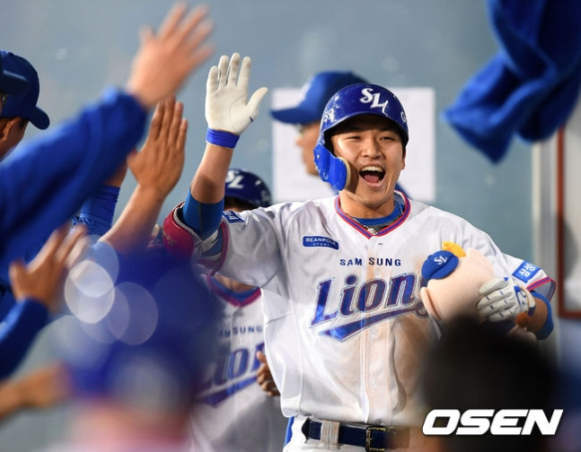 삼성 라이온즈 시절의 박해민.