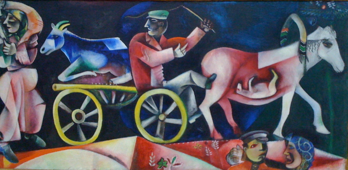 마르크 샤갈(Marc Chagall), '가축 상인(Le Marchand de bestiaux)', 1912. 사진제공= Matt Dertinger via Flickr/Creative Commons.