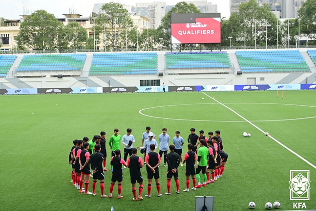 23세 이하(U-23) 축구대표팀 소집 훈련 모습. /사진=대한축구협회