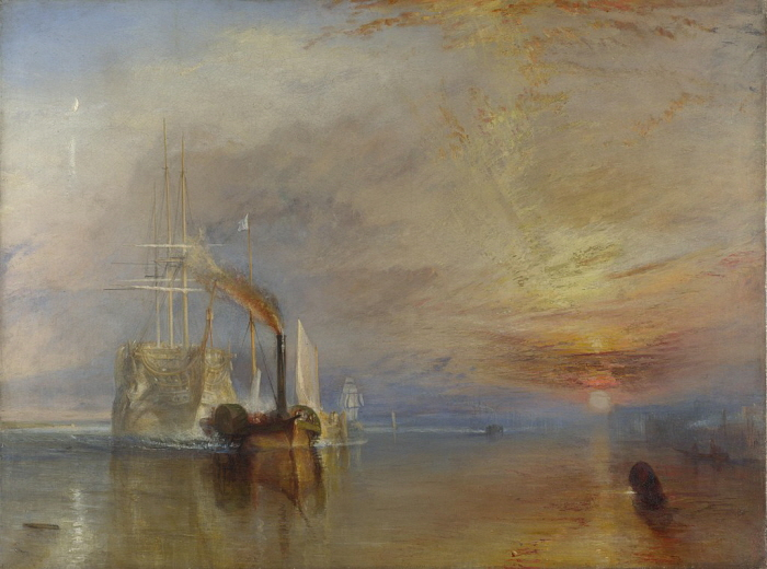 조지프 말로드 윌리엄 터너(J. M. W. Turner), '전함 테메레르(The Fighting Temeraire, tugged to her last berth to be broken up, 1838)', National Gallery, London, 1839. 사진제공= National Gallery via Wikimedia Commons/Public Domain.