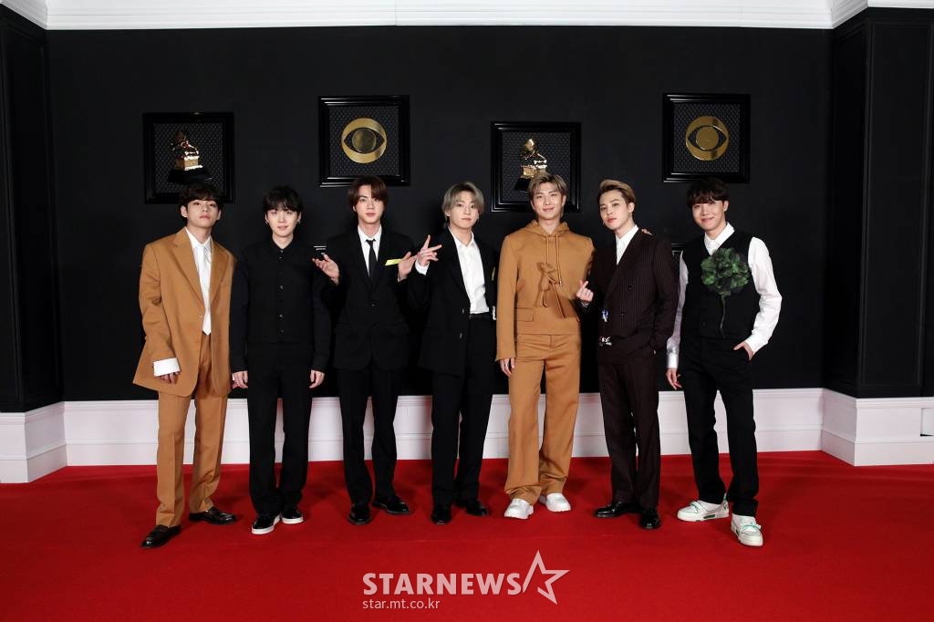 아이돌그룹 방탄소년단 제63회 그래미어워드 레드카펫 /사진제공=빅히트엔터테인먼트
