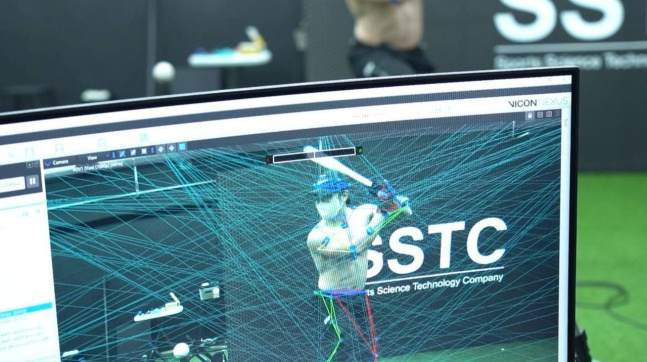 SSTC 3D 모션 캡쳐 장비활용 동작 분석 이미지./사진=한화이글스