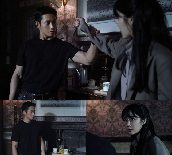 JTBC 토일드라마 '설강화 : snowdrop'의 정해인, 유인나./사진제공=드라마하우스스튜디오, JTBC스튜디오