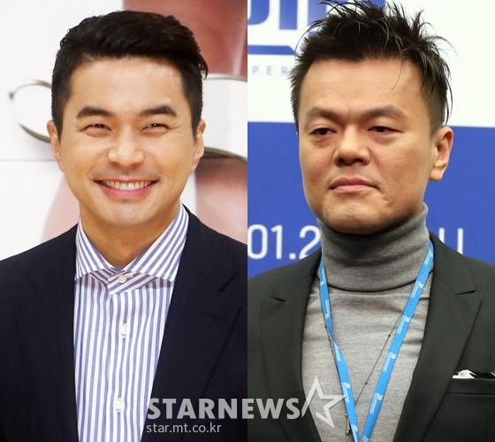 배우 정준, 가수 박진영 /사진=스타뉴스