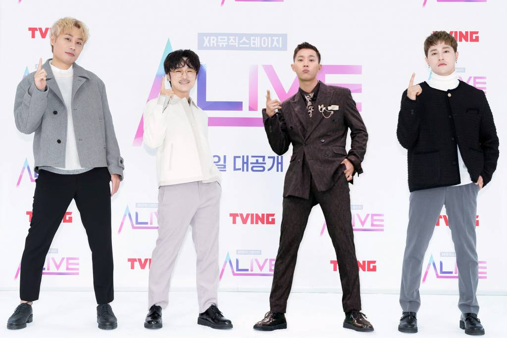 그룹 울랄라세션 박승일, 김명훈, 임윤택, 최도원. <사진=티빙 제공> 2022.01.27 /사진=임성균 기자 tjdrbs23@